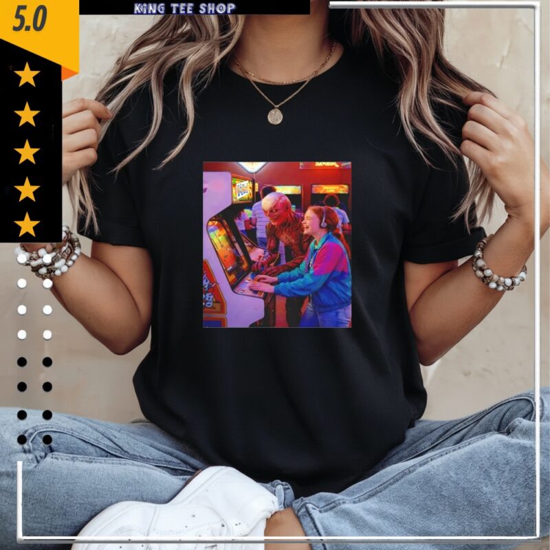Vecna and Max Mayfield Stranger Things playing video games_Classic Women's T-Shirt