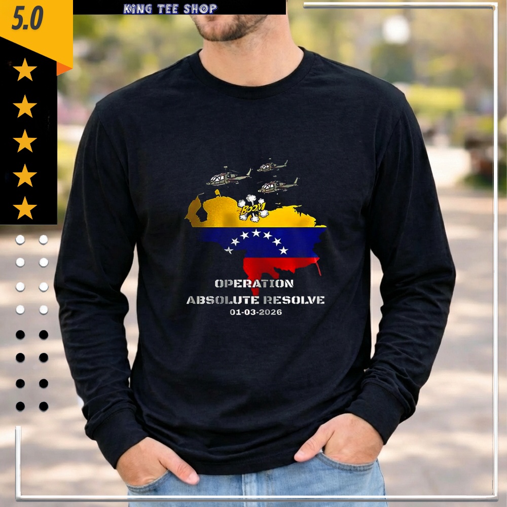 Venezuela 2026 operation absolute resolve map shirt