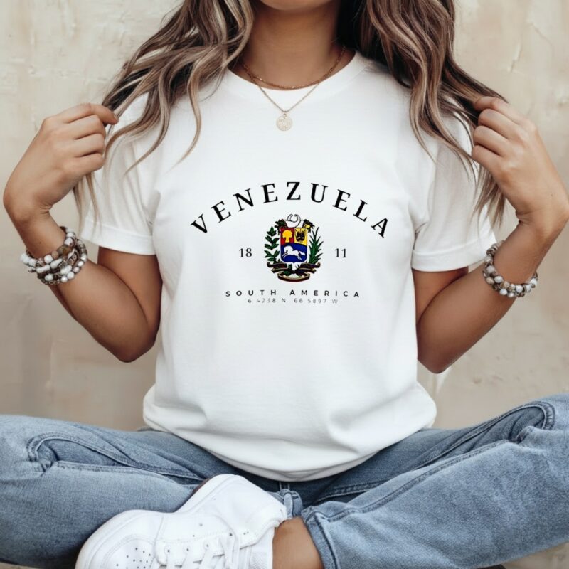Venezuela south America 1811 logo coordinates_Classic Women's T-Shirt