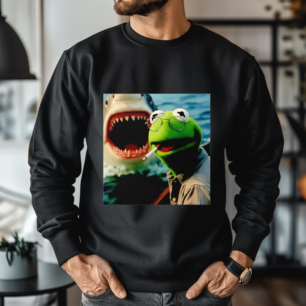 Viral Kermit the Frog Smoking Shirt