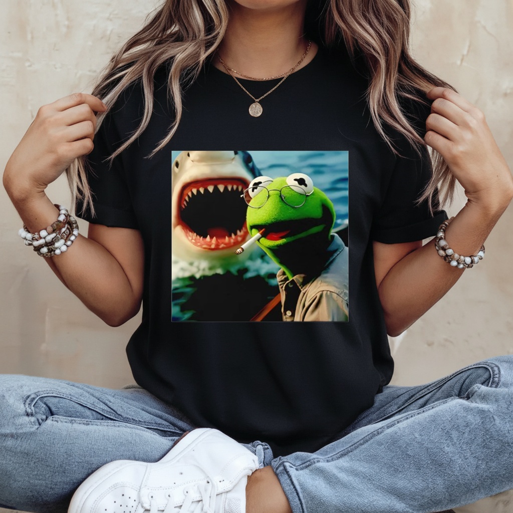 Viral Kermit the Frog Smoking Shirt