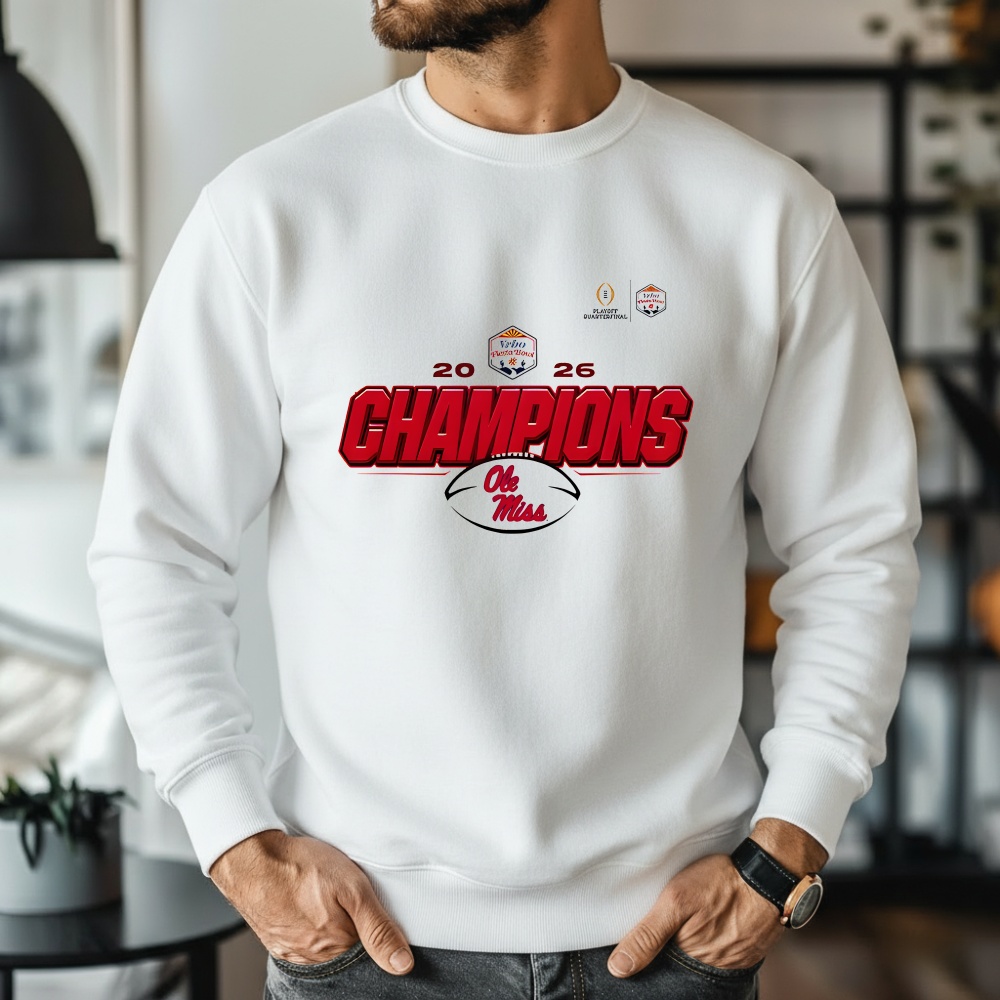 Vrbo Fiesta Bowl Ole Miss Rebels 2026 Champions T-shirt