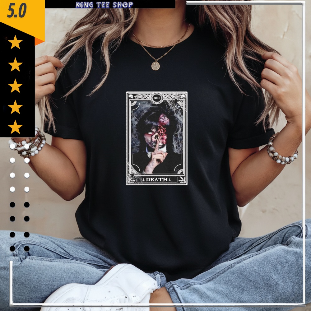 Wednesday Addams Shh Death Tarot Card XIII Shirt