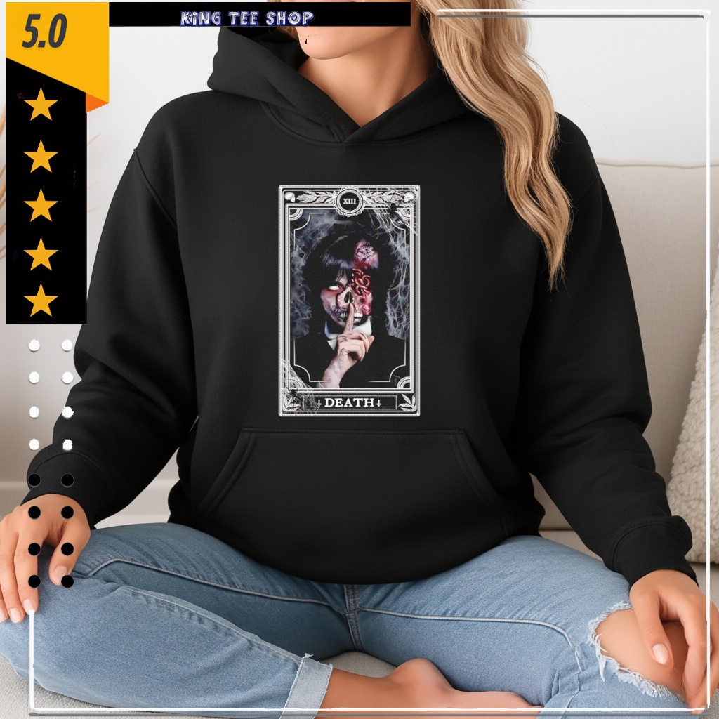 Wednesday Addams Shh Death Tarot Card XIII Shirt