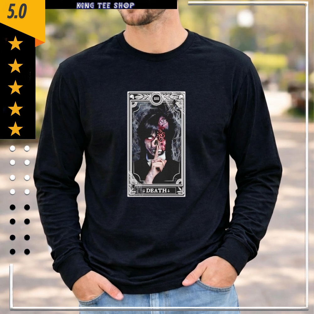 Wednesday Addams Shh Death Tarot Card XIII Shirt