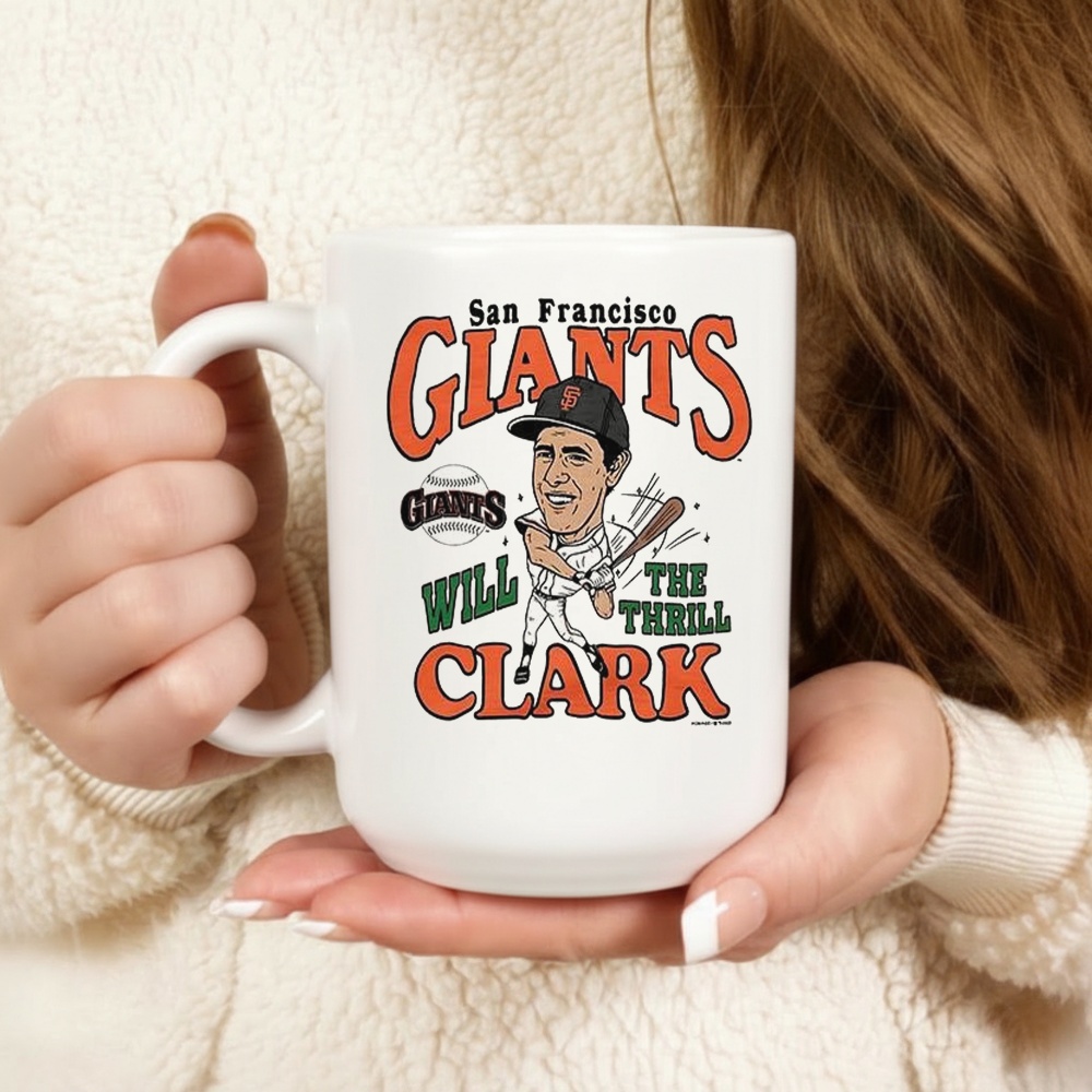 Will Clark San Francisco Giants Baseball Caricatures Shirt