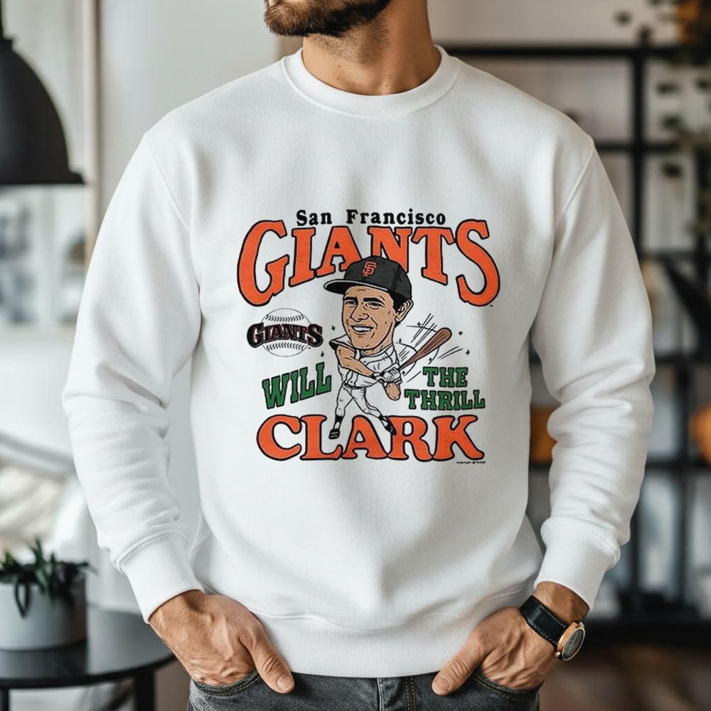 Will Clark San Francisco Giants Baseball Caricatures Shirt
