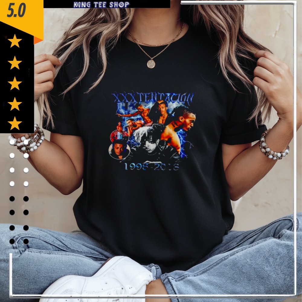 Xxxtentacion rapper 1998 2018 graphic vintage shirt