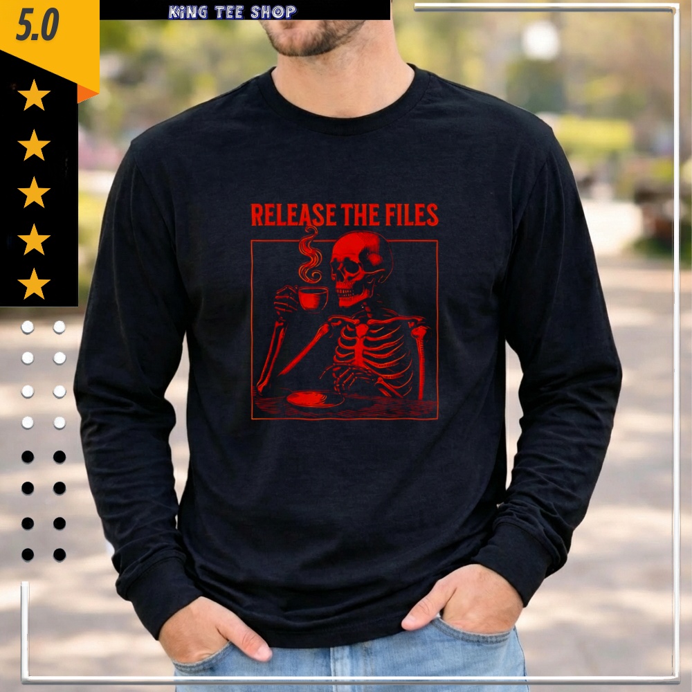 Skeleton Mug Coffee Release The Files Graphic Shirt