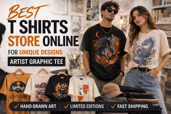best t shirts store online for unique designs artist graphic tee