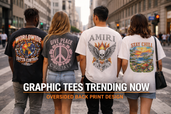 graphic tees trending now oversized back print design