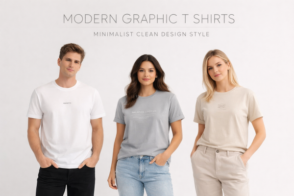 modern graphic t shirts minimalist clean design style