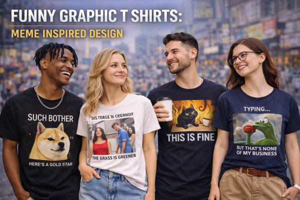 funny graphic t shirts meme inspired design