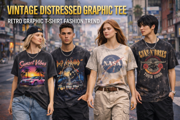 vintage distressed graphic tee retro graphic t shirt fashion trend